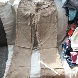 Tan Flared Pants